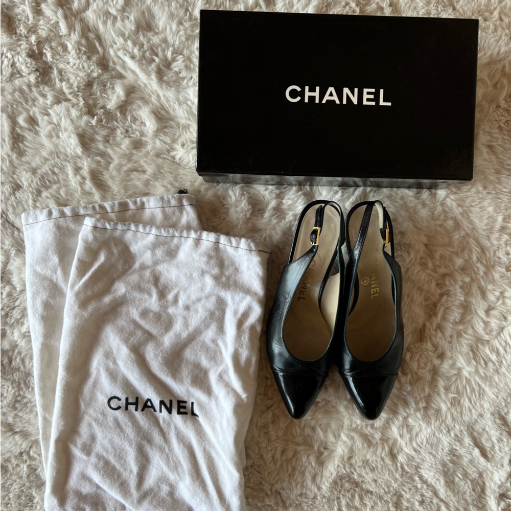 Chanel slingback heels